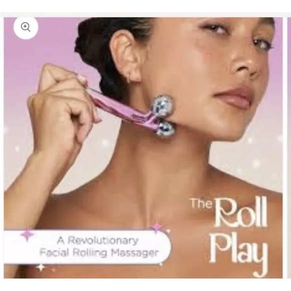 Beambo Roll Play Electric Facial Roller Massager 360° Rotation RETAIL $40 / NEW - Picture 5 of 7